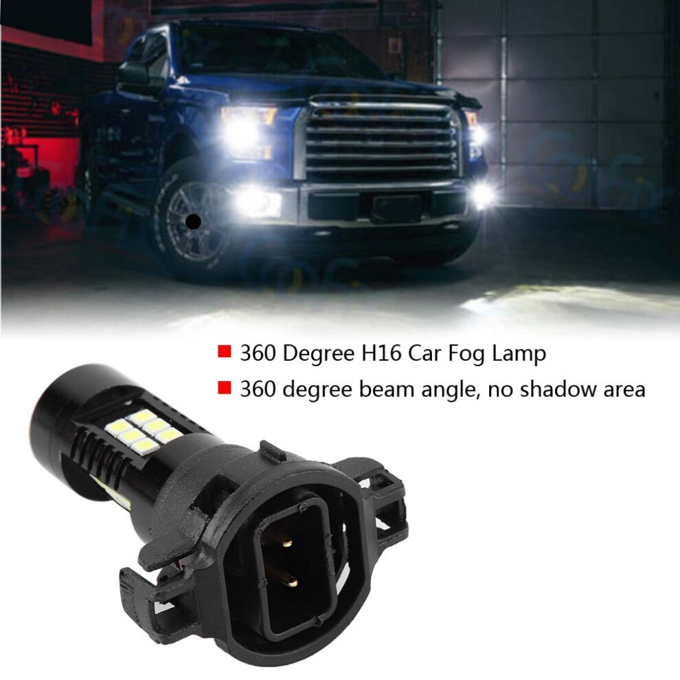 H16 Fog 21W 3030 Smd Led 360 Beam Bulb For Car White/Light 7891391576495