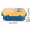 Stainless Steel Bento Box 3-Compartment Leak-Proof with 3