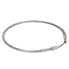 Electric Hanging Mill Flexible Shaft Extension Stainless Steel Rubber Hose Silver