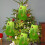 Grüner bestickter Weihnachtsstrumpf mit Buchstaben, 18 cm 4
