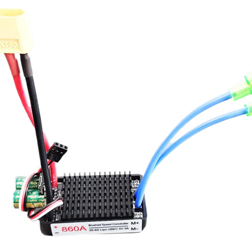 Ελεγκτής υψηλής ισχύος 12V-24V, κινητήρας με ψήκτρες 640A ESC για τηλεκατευθυνόμενα 2