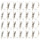 30Pcs Stainless Steel Cable Ties Heat Resistant Silver 6