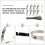 30Pcs Stainless Steel Cable Ties Heat Resistant Silver 7