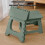Folding Step Stool Green Plastic 24.5x23.5x30cm 5