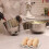 6 Cups ceramic egg holder, Decorative Serving Egg Stand, Holds Half Dozen Eggs for Fridge & kitchen Countertop Display (white) 3