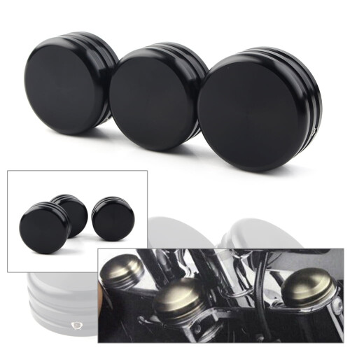 BFY CNC Upper Fork Stem Nut Covers for Harley Sportster 883 2