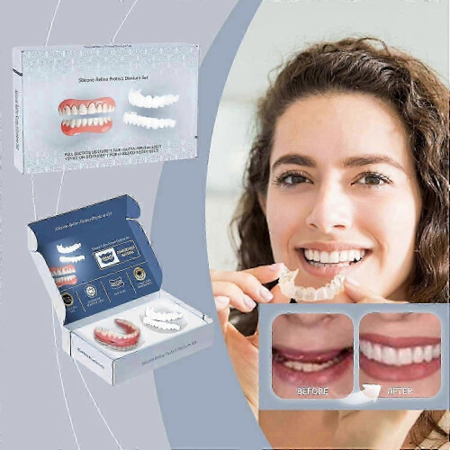 Silicone Denture Reline Kit, False Teeth Set (1 Set) 1
