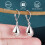 925 Sterling Silver Water Drop Earrings 1 Pair 2