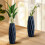 Plastblomstervase for hjemmedekorasjon, svart 5