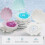 3in1 Bluetooth Shell Speaker 360 Projection White Noise Blue 6