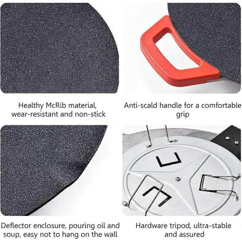 Electric Griddle - Smokeless BBQ Grill, Nonstick Pancake Pan Baking Tray 1