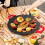 Electric Griddle - Smokeless BBQ Grill, Nonstick Pancake Pan Baking Tray 5