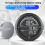 Backlight Bike Computer Waterproof Round Shaped Bike Computer Backlight Screen Cycle Odometer 9