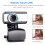 Webcam com microfone embutido, lente de vidro HD, compatível com Windows 7/8/10/11 e USB 2.0. 7