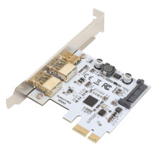 USB 3.2 GEN1 Type C Erweiterungskarte 2 Ports, 19-PIN Stecker, Frontmontage