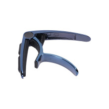 Zinklegierung Gitarrenkapo mit Anti-Rutsch-Pad, Plektrenhalter & Silikon, Blau