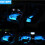 Car Interior LED Footwell Lights Ambient Lighting Kit 4 3
