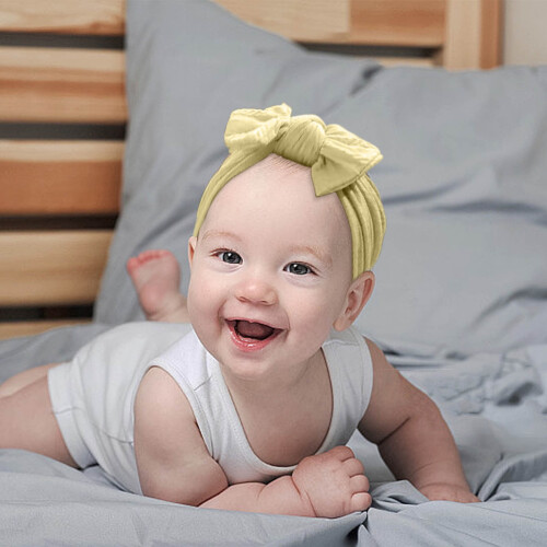 Nylon Baby Bow Headbands Soft Stretchy 1 Pack 2