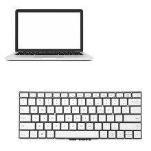 Durable Aluminum Keyboard Base for Microsoft Book 1 1703 / 1704 / 1705 / 1785, Silver