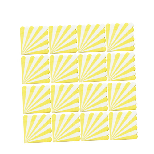 16-Pack Yellow Cartoon Stripe Disposable Napkins 2