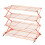 4-Tier Collapsible Cooling Rack, Adjustable 3-Setting & Stackable Stainless Steel Baking Rack, Compatible with Baking, Cookies, Bread – Gold, 2