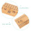 Wood Ruler Khaki Versatile Cm Length for Sewing Projects 2Pcs 3
