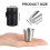 Edelstahl-Schnapsgläser-Set 30 ml 6 Stück 2