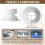 RV Roof Vent Cover Kit White 2 Pack 4