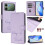 (Light Violet) Case For Infinix Note Edge Card Holder Wallet PU Leather FLIP COVER RFID Blocking 1