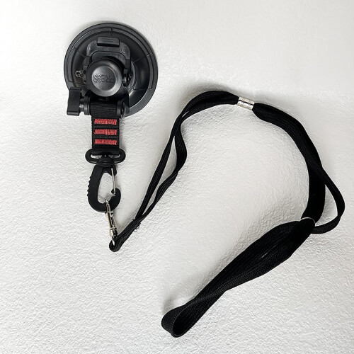 Dog Bathing Suction Cup Tether with Restraint Loops 2