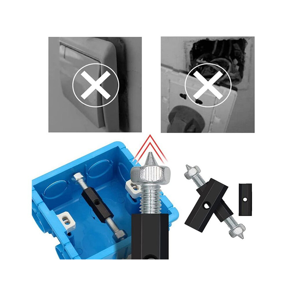 40X Socket Box Repairer Electric Box Support Rod 86 Type Universal Socket Repairer 4713616756600
