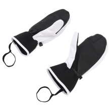 Touchscreen-Skihandschuhe für Damen und Herren Weiß L mit Reißverschlusstasche