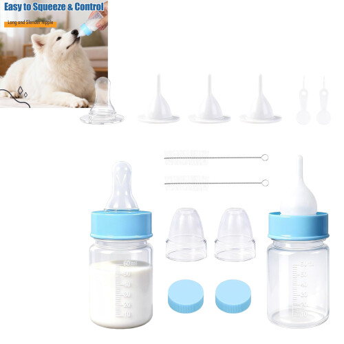 Graduated Pet Feeding Bottle Set For Kittens Puppies Hamsters 1
