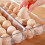 Clear Plastic Egg Holder - 14 Egg Tray Holder - Free Fridge Organizer with Lid, Refrigerator Storage Container 2