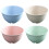 Plastic Cereal Bowls Deep Bowls For Soup Blue 4Pcs For Restaurant Use 3