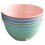 Plastic Cereal Bowls Deep Bowls For Soup Blue 4Pcs For Restaurant Use 4