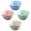 Plastic Cereal Bowls Deep Bowls For Soup Blue 4Pcs For Restaurant Use 8