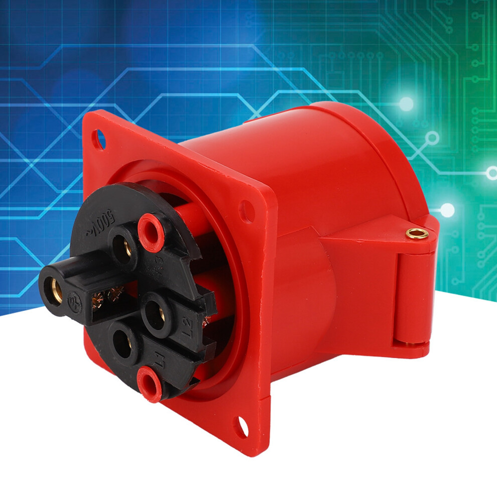 32A 3 Phase Ip44 Industrial Waterproof Power Socket, Ac380v/415V 6941359150418