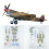 1/33 Scale Supermarine Spitfire Fighter Paper Model DIY Assembly Kit for Skilled Model Makers 2