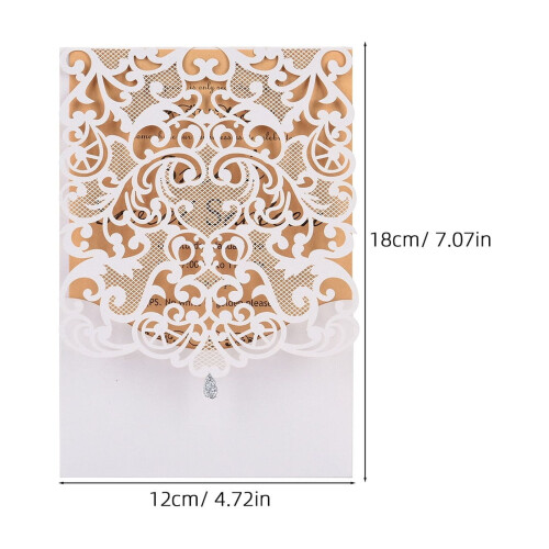 FRCOLOR 10 Sets Romantic Invitation Cards Creative Invitations 1
