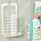 Foldable Wall-Mounted Laundry Basket in White for Home Use and Storage 5
