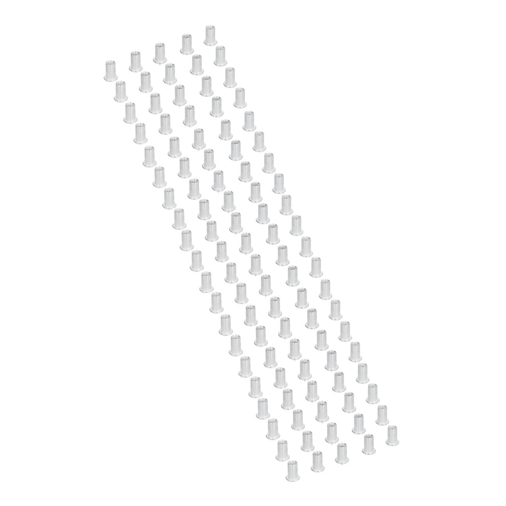 100 Pcs Aluminum Flange Rivet Nuts M6 Thread Antirust Corrosion Hardware 5041391583067