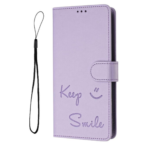 (Light Violet) Case For Infinix Note Edge Card Holder Wallet PU Leather FLIP COVER RFID Blocking 2