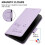 (Light Violet) Case For Infinix Note Edge Card Holder Wallet PU Leather FLIP COVER RFID Blocking 5
