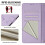(Light Violet) Case For Infinix Note Edge Card Holder Wallet PU Leather FLIP COVER RFID Blocking 6