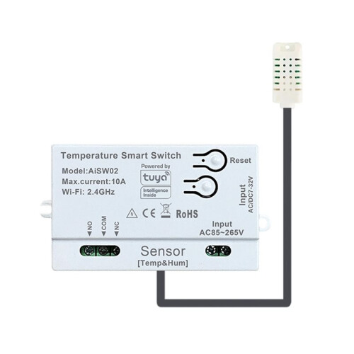 2X Sensor de Interruptor de Temperatura e Umidade Tuya WiFi com Sonda de Temperatura e Umidade 1