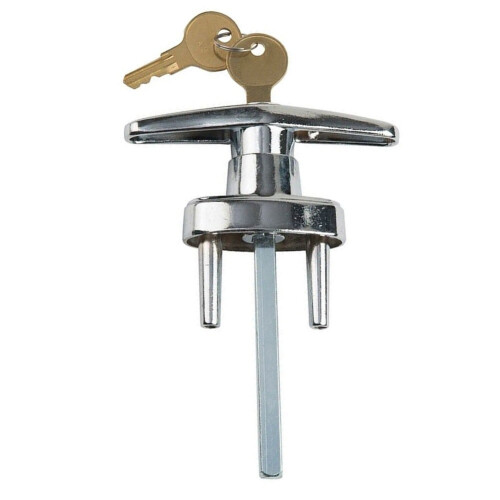 Garage Door Lock T Handle W/2 Keys - Replacement 2
