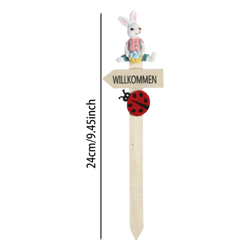 Osterhasen-Gartenstecker, 25 cm, 1 Stück 2