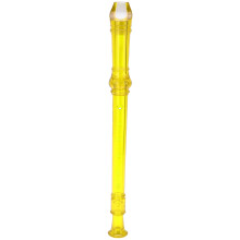 8-Hole Transparent ABS Clarinet with Cleaning Rod Portable Yellow