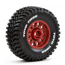 4pcs 68mm Beadlock Wheel & Tire Set for for 1/14 1/16 1/18 RC Truck Arrma Granite Mojave Typhon Grom White